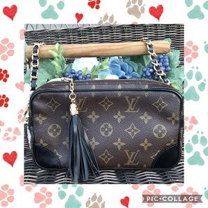 Authentic Louis Vuitton Monogram Dragonne Marly PM